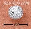 Sterling Silver STARDUST FINISH SPACER BEAD WITH 2MM HOLE