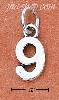 Sterling Silver "9" NINE CHARM