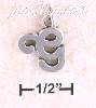 Sterling Silver "G" SCROLLED CHARM