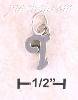 Sterling Silver "I" SCROLLED CHARM Sterling Silver "I" SCROLLED CHARM