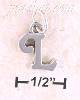 Sterling Silver "L" SCROLLED CHARM Sterling Silver "L" SCROLLED CHARM