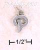 Sterling Silver "P" SCROLLED CHARM Sterling Silver "P" SCROLLED CHARM