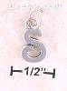 Sterling Silver "S" SCROLLED CHARM Sterling Silver "S" SCROLLED CHARM