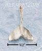 Sterling Silver SMALL WHALE FLUKE CHARM Sterling Silver SMALL WHALE FLUKE CHARM