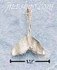 Sterling Silver SMALL WHALE FLUKE CHARM