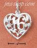 Sterling Silver "16" FILIGREE HEART CHARM Sterling Silver "16" FILIGREE HEART CHARM