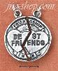 Sterling Silver "FRIENDSHIP/BEST FRIENDS" BROKEN MEDAL CHARM