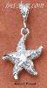 Sterling Silver DIAMOND CUT AND SATIN FINISH STARFISH