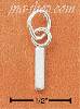 Sterling Silver FINE LINED "I" CHARM Sterling Silver FINE LINED "I" CHARM