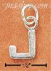 Sterling Silver FINE LINED "J" CHARM Sterling Silver FINE LINED "J" CHARM