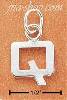 Sterling Silver FINE LINED "Q" CHARM Sterling Silver FINE LINED "Q" CHARM