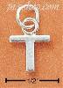 Sterling Silver FINE LINED "T" CHARM Sterling Silver FINE LINED "T" CHARM