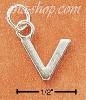 Sterling Silver FINE LINED "V" CHARM Sterling Silver FINE LINED "V" CHARM