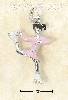 Sterling Silver RHODIUM PLATED 3D ENAMEL ICE SKATER CHARM Sterling Silver RHODIUM PLATED 3D ENAMEL ICE SKATER CHARM