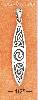 Sterling Silver SURFBOARD W/ CELTIC DESIGN CHARM (1.5") Sterling Silver SURFBOARD W/ CELTIC DESIGN CHARM (1.5")
