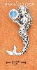 Sterling Silver LARGE CELTIC MERMAID HOLDING BLUE TOPAZ GEMSTONE Sterling Silver LARGE CELTIC MERMAID HOLDING BLUE TOPAZ GEMSTONE