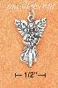 Sterling Silver ANTIQUED HARP ANGEL CHARM