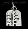 Sterling Silver TEN COMMANDMENTS CHARM Sterling Silver TEN COMMANDMENTS CHARM