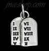 Sterling Silver TEN COMMANDMENTS CHARM