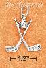 Sterling Silver ANTIQUED CROSSED GOLF CLUBS WITH BALL CHARM (APP