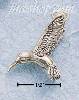 Sterling Silver SMALL ANTIQUED HUMMINGBIRD CHARM Sterling Silver SMALL ANTIQUED HUMMINGBIRD CHARM
