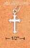 Sterling Silver MINI 1/2" CROSS CHARM WITH BRANCHED ENDS Sterling Silver MINI 1/2" CROSS CHARM WITH BRANCHED ENDS