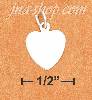 Sterling Silver 10MM HIGH POLISH FLAT HEART CHARM Sterling Silver 10MM HIGH POLISH FLAT HEART CHARM