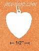Sterling Silver 18MM HIGH POLISH FLAT HEART CHARM Sterling Silver 18MM HIGH POLISH FLAT HEART CHARM