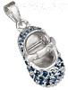 Sterling Silver SEPTEMBER LARGE SAPPHIRE COLORED CZ BIRTHSTONE B Sterling Silver SEPTEMBER LARGE SAPPHIRE COLORED CZ BIRTHSTONE B