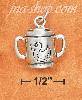 Sterling Silver DOUBLE HANDLE SIPPY CUP CHARM W/ DUCKIE Sterling Silver DOUBLE HANDLE SIPPY CUP CHARM W/ DUCKIE