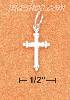 Sterling Silver TINY CROSS CHARM WITH 3 RAISED BEADS ON EACH TIP