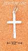 Sterling Silver SQUARE STOCK CROSS W/SCROLL DESIGN CHARM Sterling Silver SQUARE STOCK CROSS W/SCROLL DESIGN CHARM