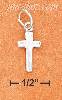 Sterling Silver SMALL 5/8" PLAIN SKINNY CROSS CHARM Sterling Silver SMALL 5/8" PLAIN SKINNY CROSS CHARM