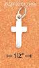Sterling Silver SMALL 5/8" PLAIN CROSS CHARM Sterling Silver SMALL 5/8" PLAIN CROSS CHARM