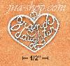 Sterling Silver "GRANDDAUGHTER" OPEN FILIGREE HEART CHARM Sterling Silver "GRANDDAUGHTER" OPEN FILIGREE HEART CHARM
