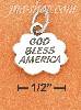 Sterling Silver HIGH POLISH "GOD BLESS AMERICA" IN CLOUD CHARM W Sterling Silver HIGH POLISH "GOD BLESS AMERICA" IN CLOUD CHARM W