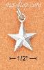 Sterling Silver HIGH POLISHED RAISED ANGLE STAR CHARM