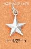 Sterling Silver HIGH POLISHED RAISED ANGLE STAR CHARM