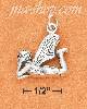 Sterling Silver ANTIQUED LYING DOWN FAIRY CHARM RESTING ON ELBOW Sterling Silver ANTIQUED LYING DOWN FAIRY CHARM RESTING ON ELBOW