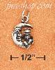 Sterling Silver ANTIQUED FROGGIE SITTING ON THE MOON CHARM (NIC Sterling Silver ANTIQUED FROGGIE SITTING ON THE MOON CHARM (NIC