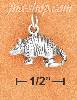 Sterling Silver ANTIQUED 3D ARMADILLO CHARM