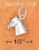 Sterling Silver ANTIQUED SMALL HORSE HEAD CHARM WITH HOLLOW BACK Sterling Silver ANTIQUED SMALL HORSE HEAD CHARM WITH HOLLOW BACK