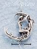 Sterling Silver LADY SWINGING ON THE MOON CHARM Sterling Silver LADY SWINGING ON THE MOON CHARM