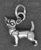 Sterling Silver Small 3D Chihuahua Dog Charm Pendant Sterling Silver Small 3D Chihuahua Dog Charm Pendant