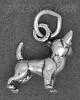 Sterling Silver Small 3D Chihuahua Dog Charm Pendant