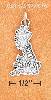 Sterling Silver ANTIQUED "GREAT BRITAIN" MAP CHARM