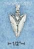 Sterling Silver ANTIQUED ARROWHEAD W/ ROPE CHARM Sterling Silver ANTIQUED ARROWHEAD W/ ROPE CHARM