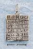 Sterling Silver BINGO CARD CHARM