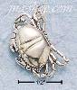 Sterling Silver SMALL ANTIQUED CRAB CHARM