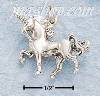 Sterling Silver PRANCING UNICORN CHARM